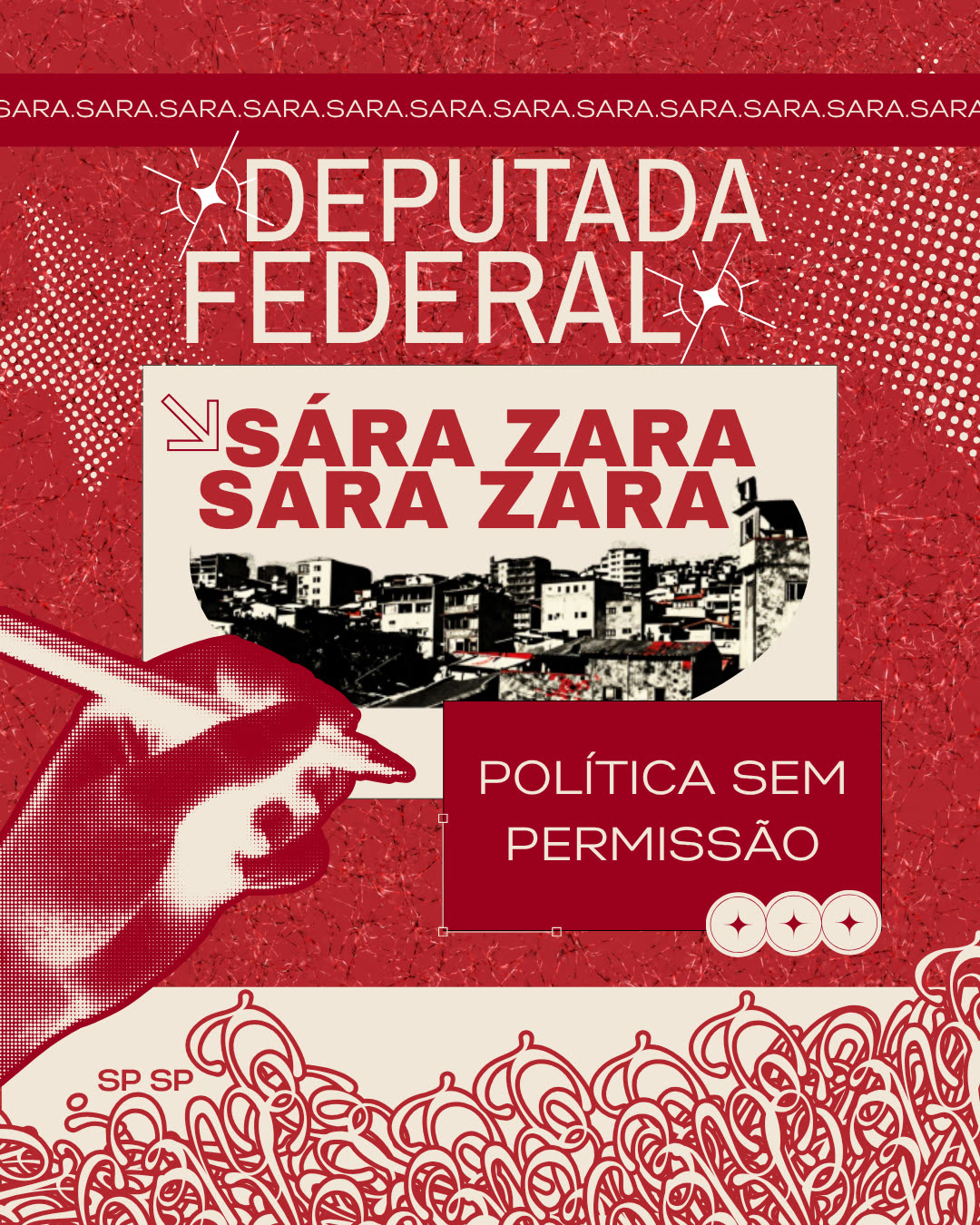 Aplicação da campanha Sára Zara: política sem permissão